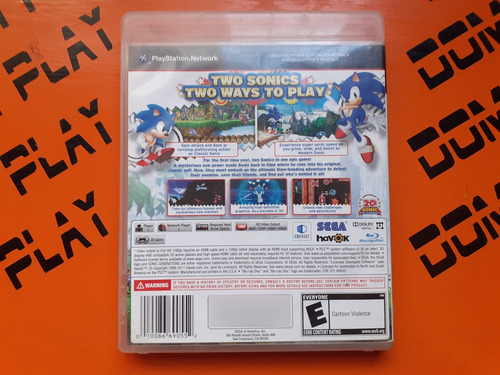 Sonic Generations Ps3 Físico Envíos Dom Play (Usado)