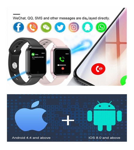 Reloj Inteligente Deportivo Bluetooth Impermeable Mujer