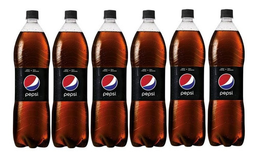 Imagen 1 de 1 de Refresco Pepsi Black 1.5l Pack X6 Unidades