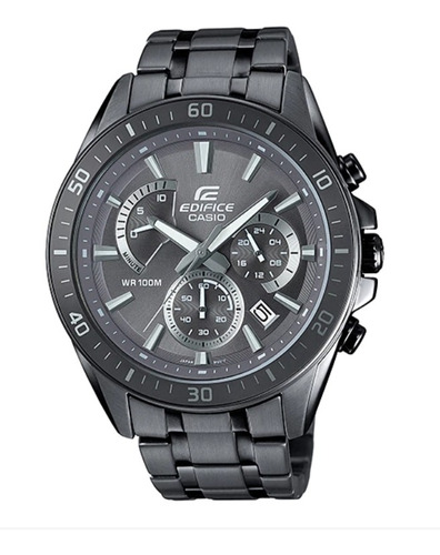 Edifice Efr 552gy 8a Original Cronografo Acero Gris 