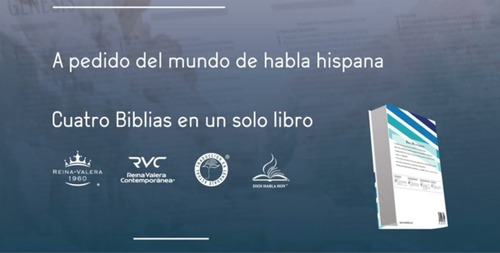 Imagen 6 de 8 de Biblia Multiversiones (4 En 1) Rvr1960, Rvc, Dhh, Tla Estudi