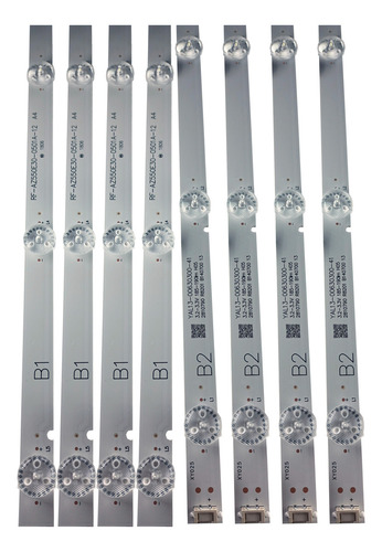 Kitx4 De 6+5 Leds Toshiba 55u4700la B1+b2 Tira De Led