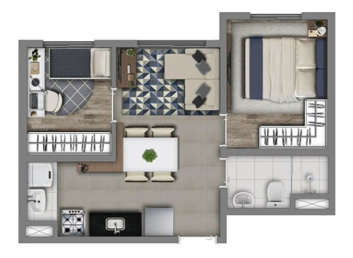 Imagem 12 de 17 de Apartamento À Venda No Bairro Socorro - São Paulo/sp - O-17578-28789