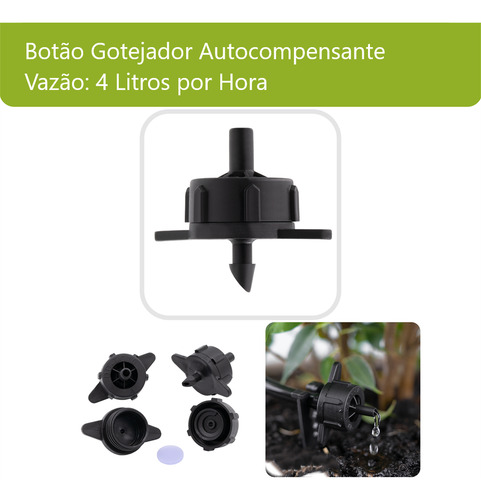 Bico Gotejador Autocompensante - 100 Unidades