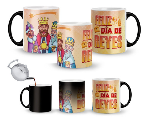 Taza Mágica De Los Reyes Magos Melchor, Gaspar Y Baltasar