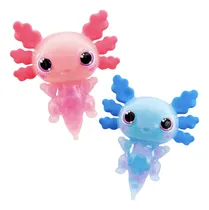 Comprar 2 Ajolotes Rosa Y Azul Luminosos Sumergibles Axolotl Goliath
