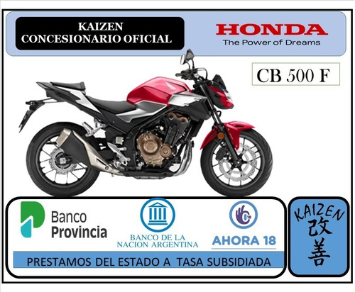 Imagen 1 de 1 de Honda Cb 500 F Kaizen Honda La Plata 
