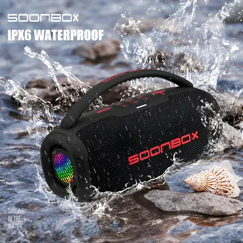 Parlante Soonbox Portátil Con Agarre Bluetooth Rgb Premium