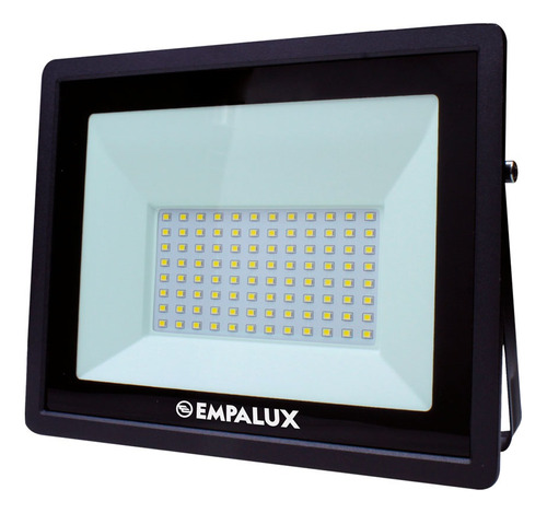 Refletor Led Slim 100w Bivolt 6500k Preto Empalux