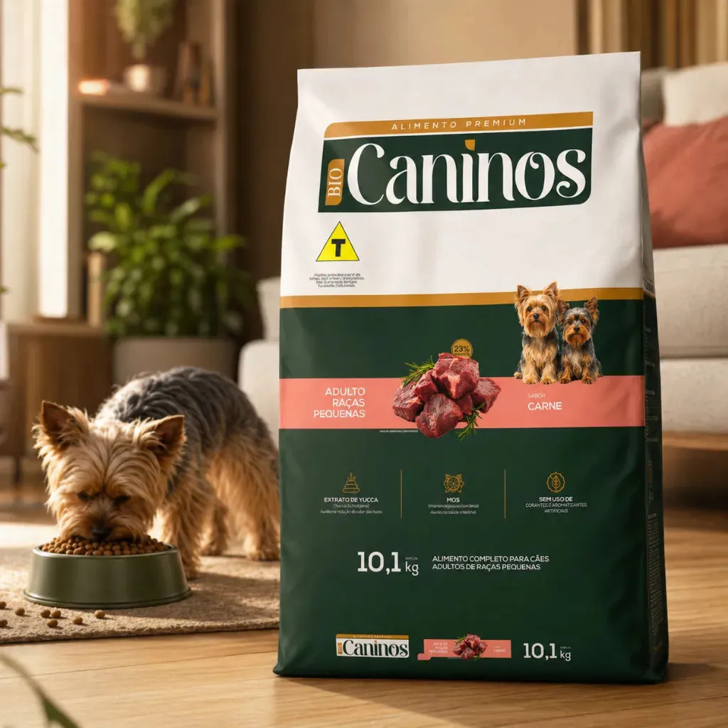 Ração Cachorro Adulto Raças Pequenas Sabor Carne 10,1 Kg 21g Proteína