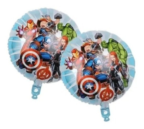 Kit 5 Pzs Globos Personaje De Marvel Hulk 73cm Fiesta