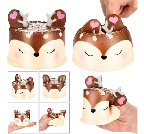 Coleção Perfumada Squish And Deer Cake Slow Rising Scented C