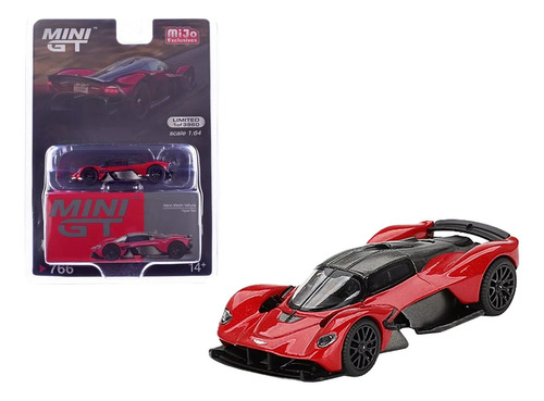 Mini Gt Aston Martin Valkyrie Hyper Red # 766 Mijo Exclusive Color Rojo