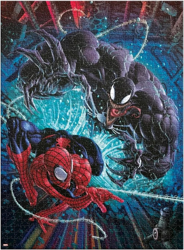 Rompecabezas Puzzle 50 X 68 Cm Spiderman Vs Venom 1000 Pcs