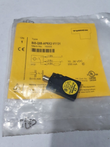 Imagen 3 de 4 de Turck Bi5-q08-ap6x2-v1131 Sensor Inductivo
