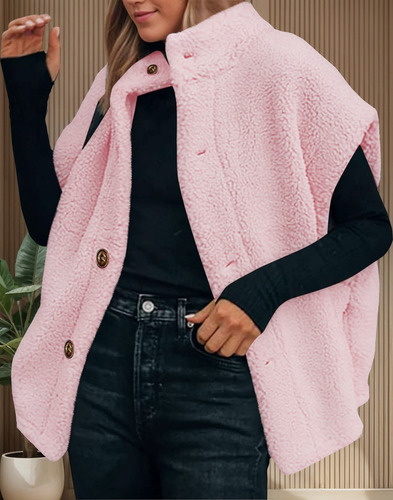 Chaqueta Para Mujer, Abrigos De Moda De Invierno Con Botones
