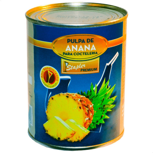 Imagen 2 de 5 de Pulpa De Ananá Para Coctelería Stapler Premium X3 Latas