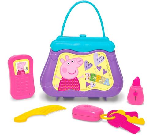 Bolsa Da Peppa Pig Com Acessórios Menina - Elka Brinquedos