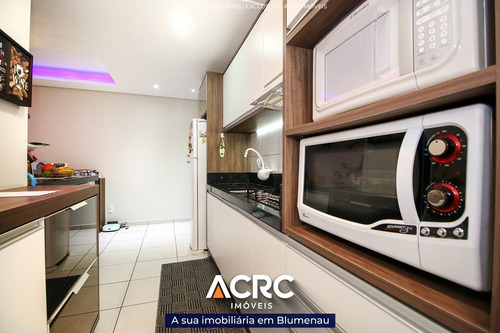 Imagem 9 de 20 de Acrc Imóveis - Amplo Apartamento Semimobiliado Com Ar Condicionado Para Venda No Bairro Badenfurt - Ap03899 - 68658211