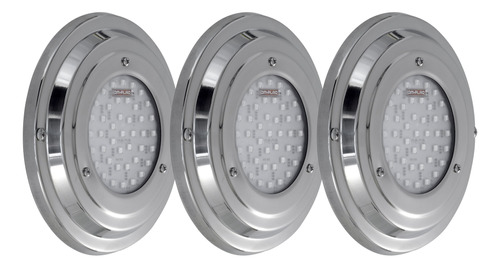 Combo 3 Luces Luminaria Led Piscina Complaq Modelo Compact