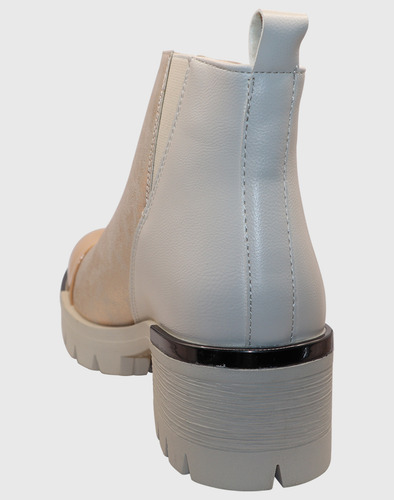 Botin Beige Tri Elasticado