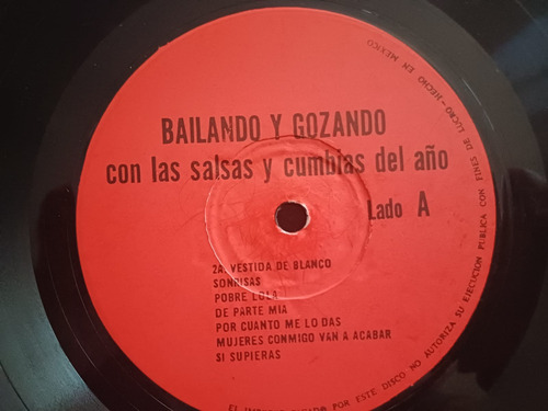 Bailando Y Gozando Con Las Cumbias Del Año-varios-lp Salsa (Usado)
