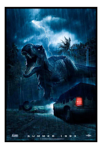 Cuadro Premium Poster 33x48cm Jurassic Park 1993