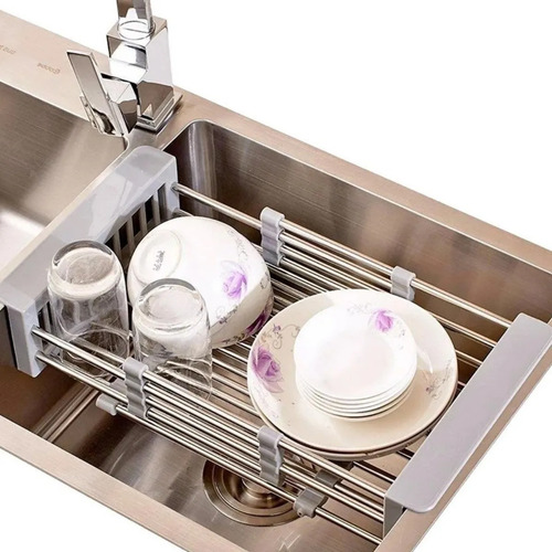 Imagen 6 de 10 de Seca Platos Plegable Antihongo Escurridor De Vajilla