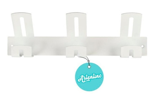 Imagen 3 de 6 de Set Dos 2 Perchero Pared Industrial Moderno Metal 3 Brazos