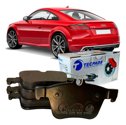 Pastilha Freio Traseira Audi Tt Tts Tfsi 2015 2016 2017 2018