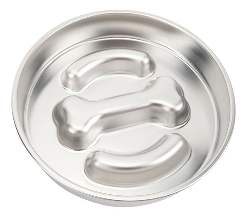 Comedero Para Comida Lenta Para Perros, Acero Inoxidable, 2