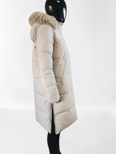 Campera Larga Camperon Mujer Capucha Desmontable