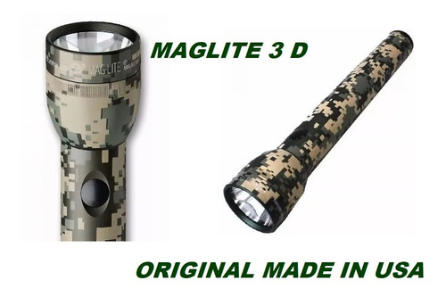 Imagen 3 de 5 de Linterna Tactica Led Maglite 3d Ucp Camo Caja Potente Caza
