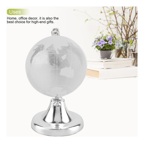 ** Bola De Cristal Redonda Del Mundo Del Globo Terráqueo De