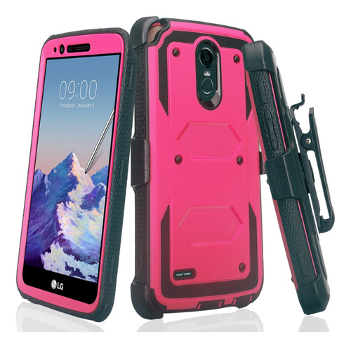 Galaxy Wireless Para LG Stylo 3 Plus Funda Clip Cinturon