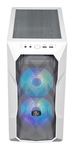 Imagen 3 de 8 de Gabinete Gamer Coolermaster Td300 Mesh White Mini Tower !