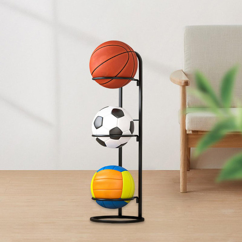 Estante De Almacenamiento De Baloncesto De 3 Niveles Para