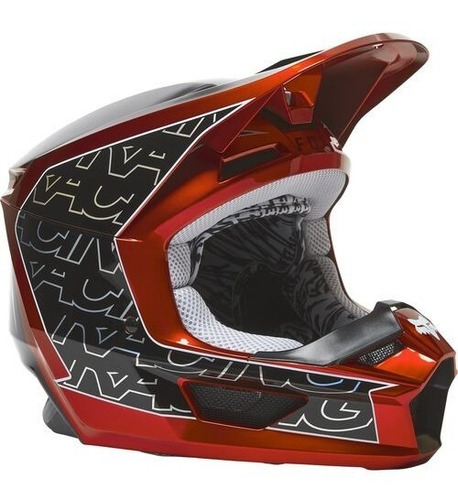 Casco Fox V1 Werd Motocross Enduro Rzr Atv Cross Mx Offroad