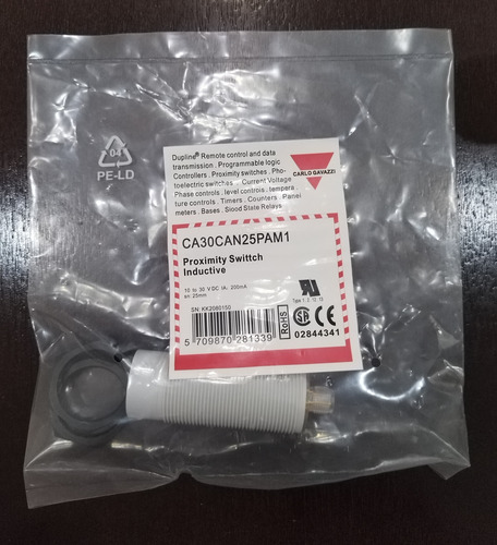 Carlos Gavazzi Ca30can25pam1 Sensor Inductivo De Proximidad (Usado)