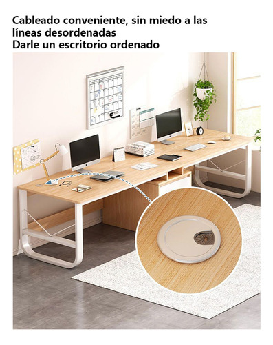 Escritorio Computadora Moderno De Estilo Para Dos Personas
