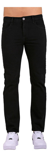 Jeans Básico Hombre Stfashion Negro 51003840 Mezclilla