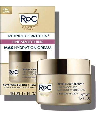 Roc Retinol Correxion Max Crema De Hidratación Diaria, 1.7 O Tipo De Piel Todo Tipo