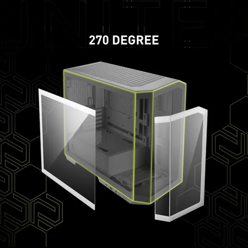 Funda Para Pc Msi Mag Pano M100r Pz Blanca Micro-atx Con 4 V