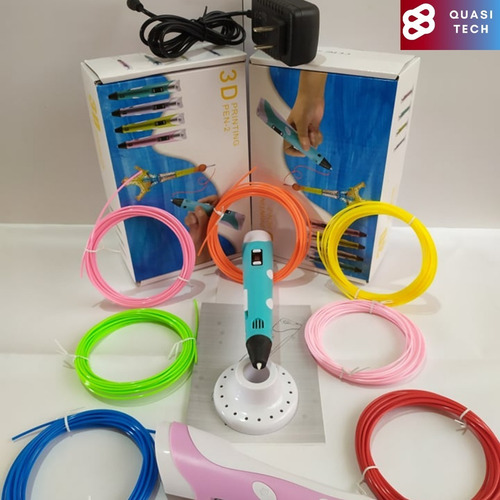 Imagen 3 de 5 de Lápiz 3d Eléctrico + Filamento Gratis Impresora 3d