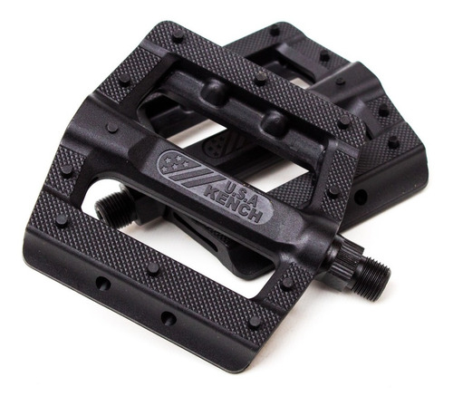 Imagen 7 de 10 de Pedales Bmx Kench Usa ¡linea Pro Liviano Resistente! Negros