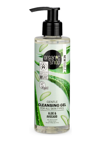 Organic Shop Gel De Limpieza Facial Palta Y Aloe - 200 Ml
