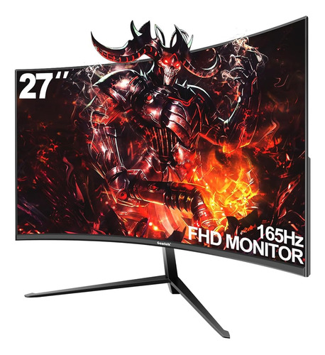 Gawfolk Curved 27 Inch Gaming Monitor 165hz, 144hz Pc Monito