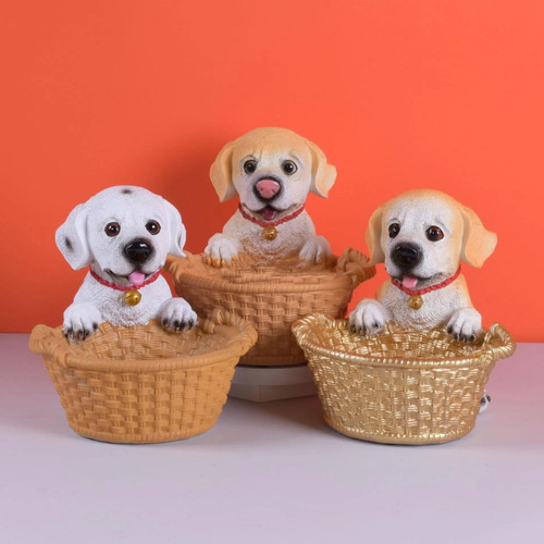 Cachorro Fofo Cesta De Armazenamento Móveis Para Casa