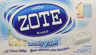 2pack Jabón Zote Blanco Finas Escamas Para Lavadora 500g