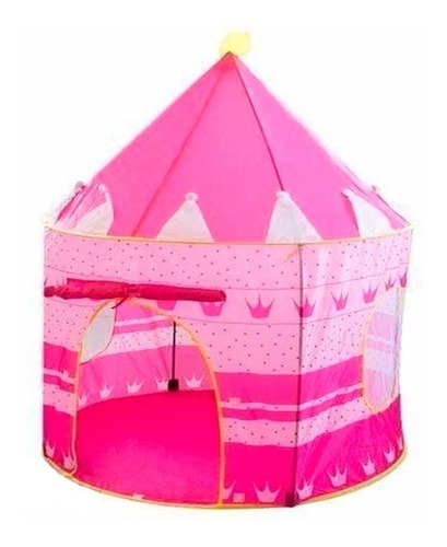 Combo Carpa Castillo Para Princesas Rosado + Tapete De Fomi